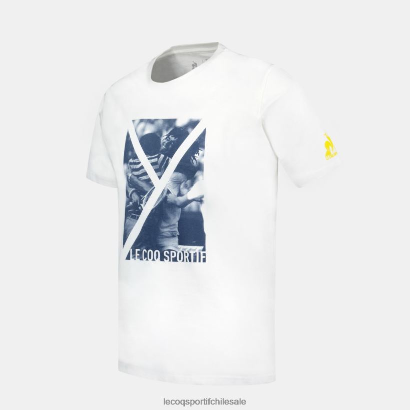 hombres camiseta de moda blanca T24B2160 Le Coq Sportif ropa