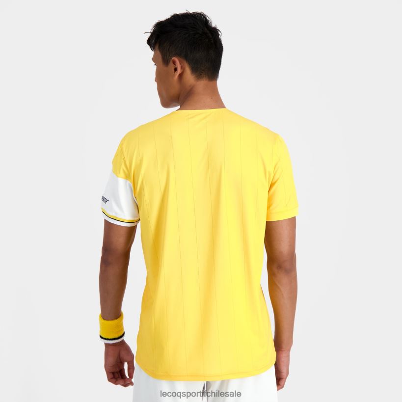 hombres camiseta de moda blanca T24B2166 Le Coq Sportif ropa