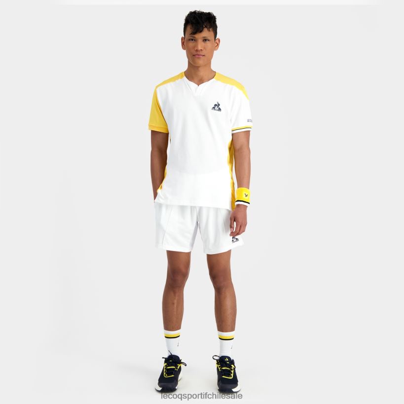 hombres camiseta de moda blanca T24B2166 Le Coq Sportif ropa