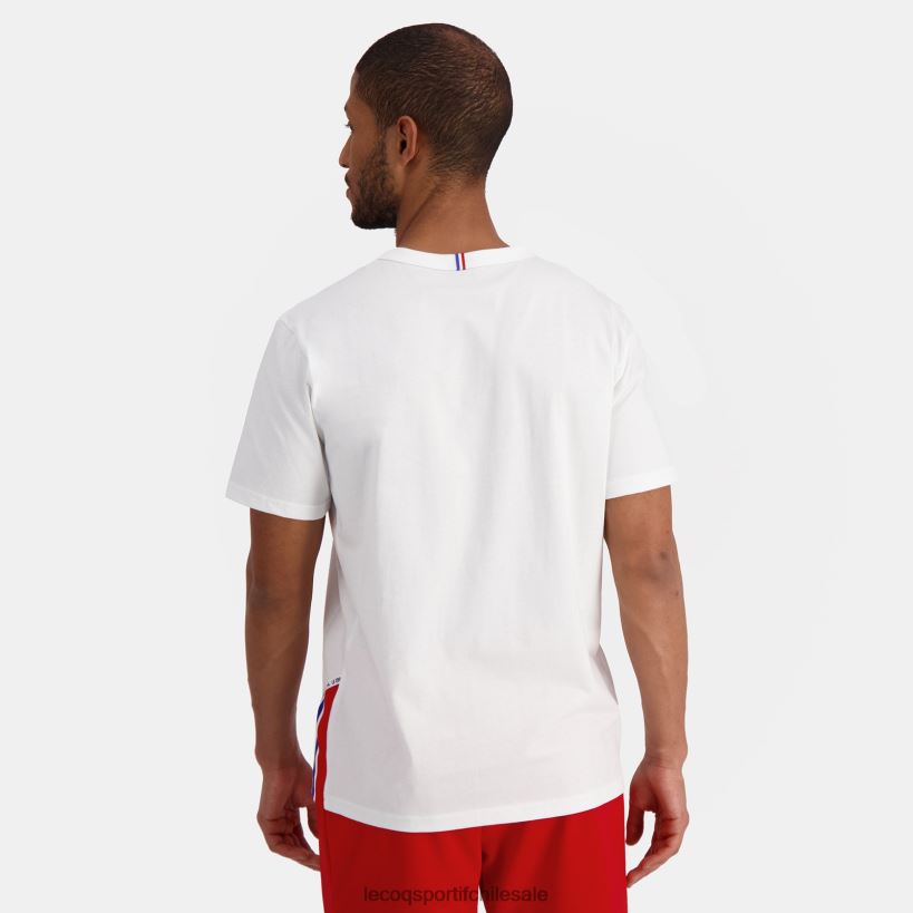 hombres camiseta de moda blanca T24B2170 Le Coq Sportif ropa