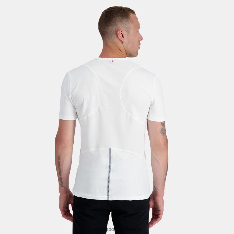 hombres camiseta de moda blanca T24B2176 Le Coq Sportif ropa