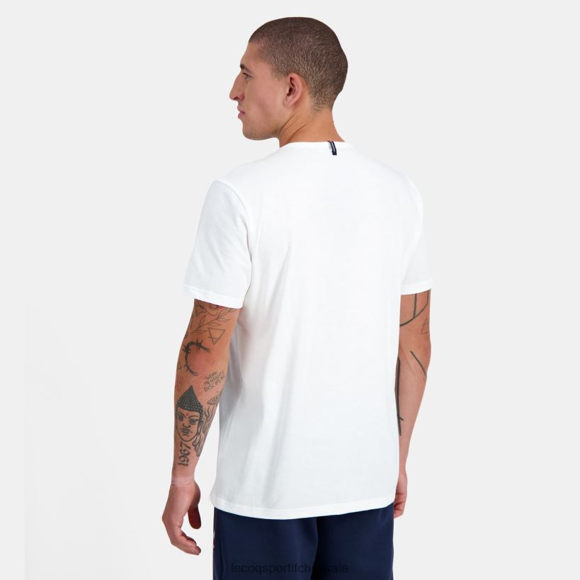 hombres camiseta de moda blanca T24B2180 Le Coq Sportif ropa