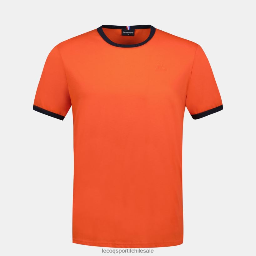hombres camiseta de moda naranja T24B2151 Le Coq Sportif ropa