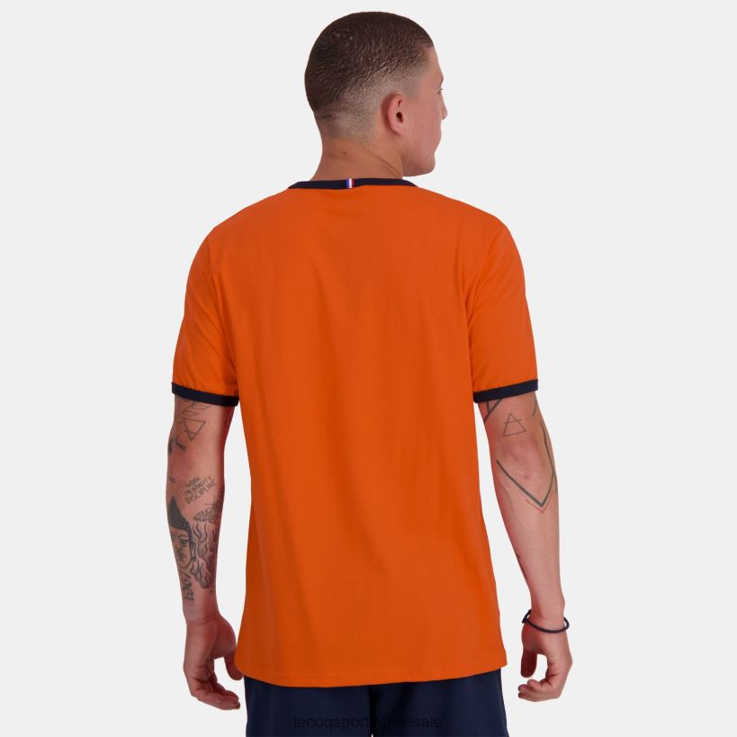 hombres camiseta de moda naranja T24B2151 Le Coq Sportif ropa