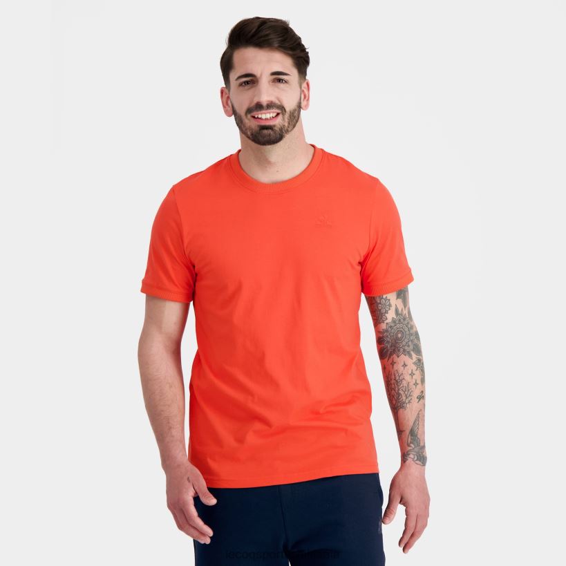 hombres camiseta de moda naranja T24B2152 Le Coq Sportif ropa