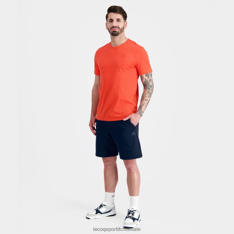 hombres camiseta de moda naranja T24B2152 Le Coq Sportif ropa