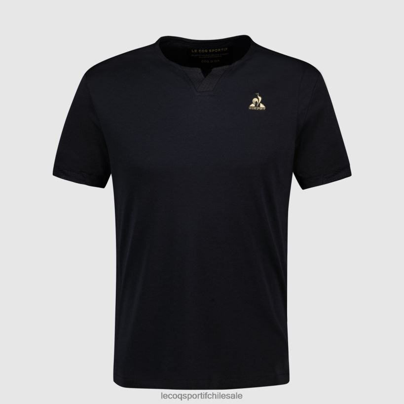 hombres camiseta de moda negro T24B2155 Le Coq Sportif ropa