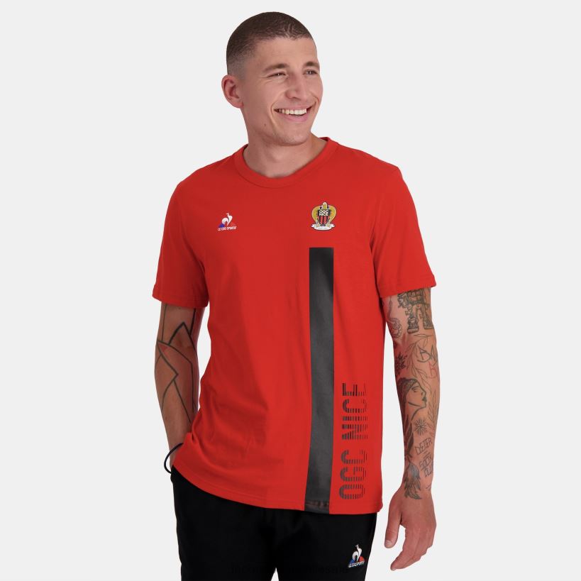 hombres camiseta de moda roja T24B2150 Le Coq Sportif ropa