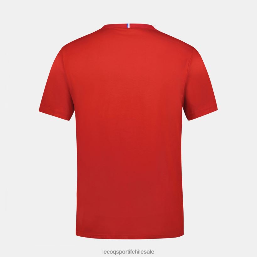 hombres camiseta de moda roja T24B2150 Le Coq Sportif ropa