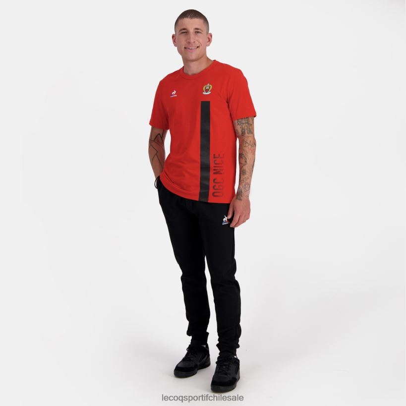 hombres camiseta de moda roja T24B2150 Le Coq Sportif ropa