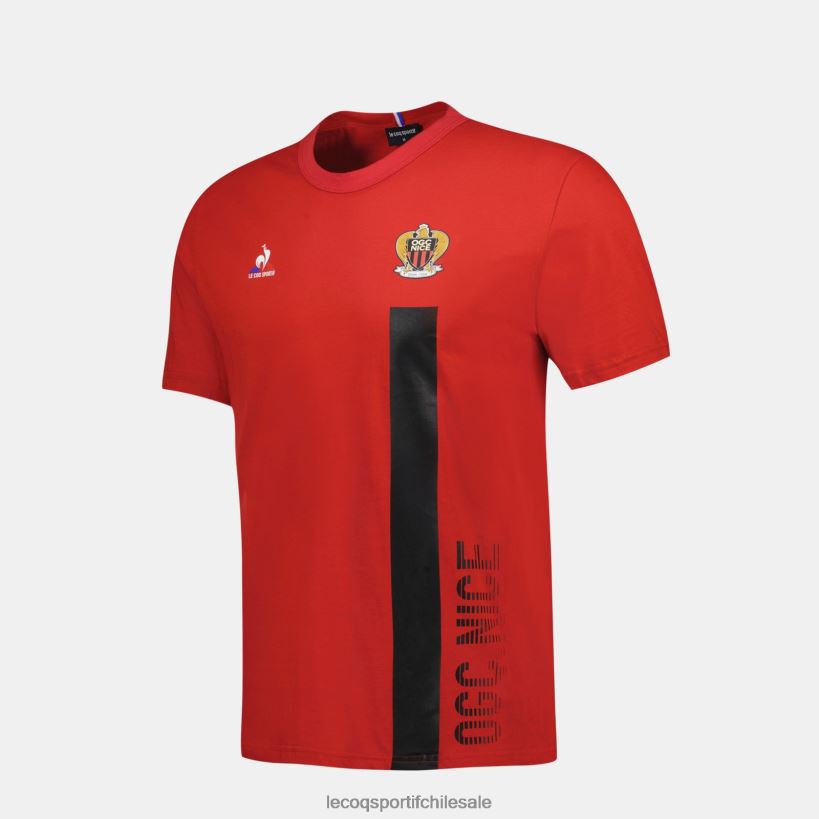 hombres camiseta de moda roja T24B2150 Le Coq Sportif ropa