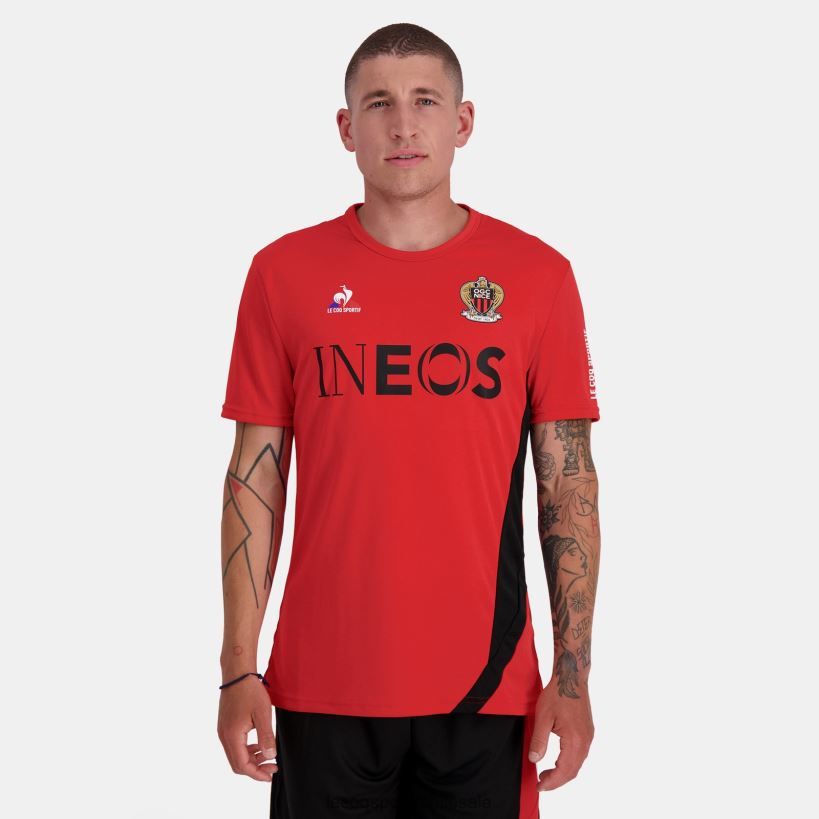 hombres camiseta de moda roja T24B2154 Le Coq Sportif ropa