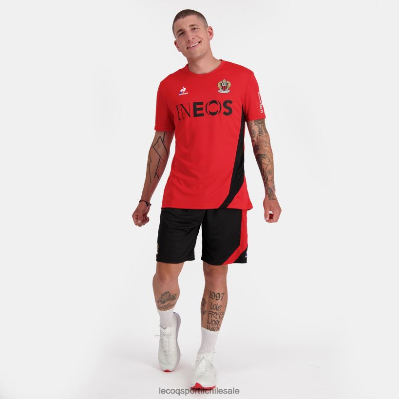 hombres camiseta de moda roja T24B2154 Le Coq Sportif ropa