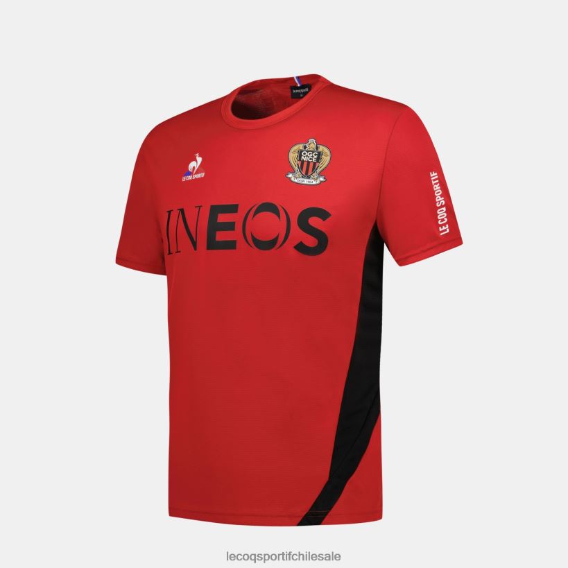 hombres camiseta de moda roja T24B2154 Le Coq Sportif ropa