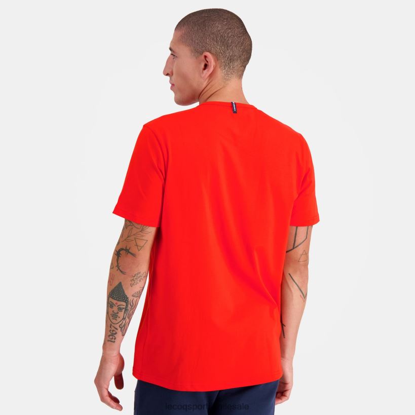 hombres camiseta de moda roja T24B2171 Le Coq Sportif ropa