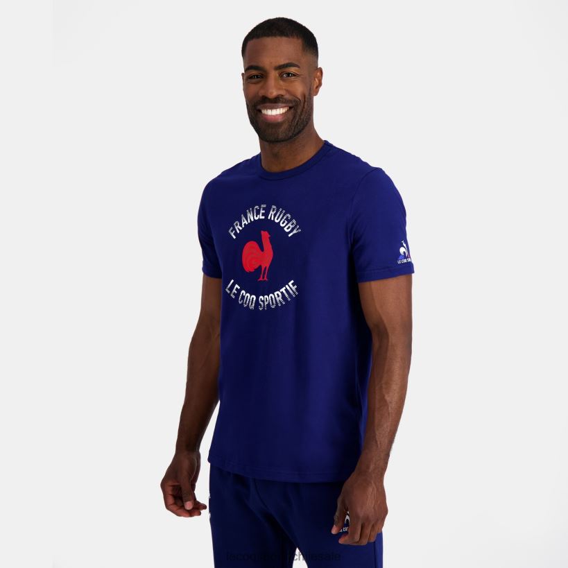 hombres camiseta - francia rugby azul T24B2172 Le Coq Sportif ropa