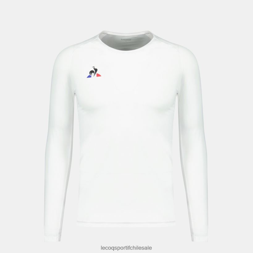 hombres camiseta manga larga blanca T24B2197 Le Coq Sportif ropa
