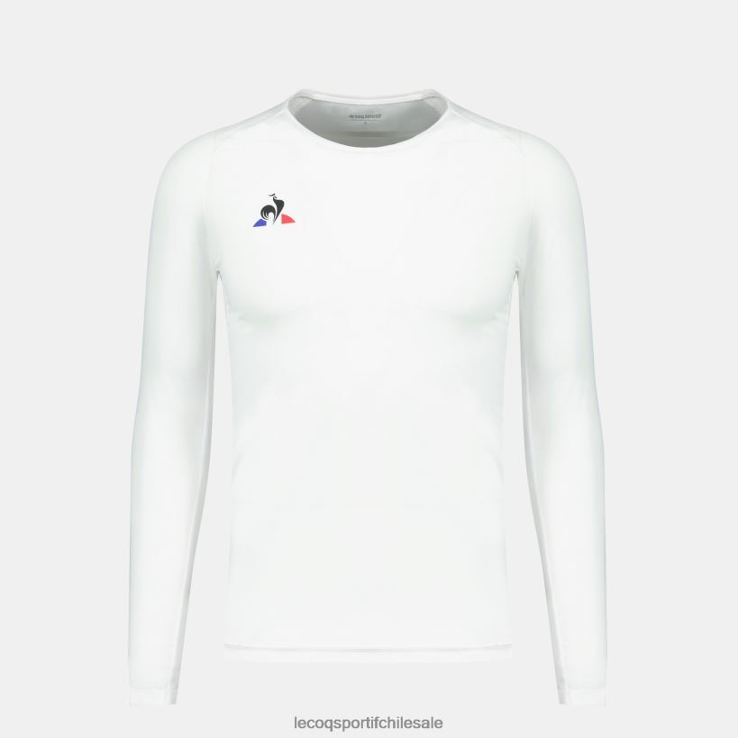 hombres camiseta manga larga blanca T24B2200 Le Coq Sportif ropa