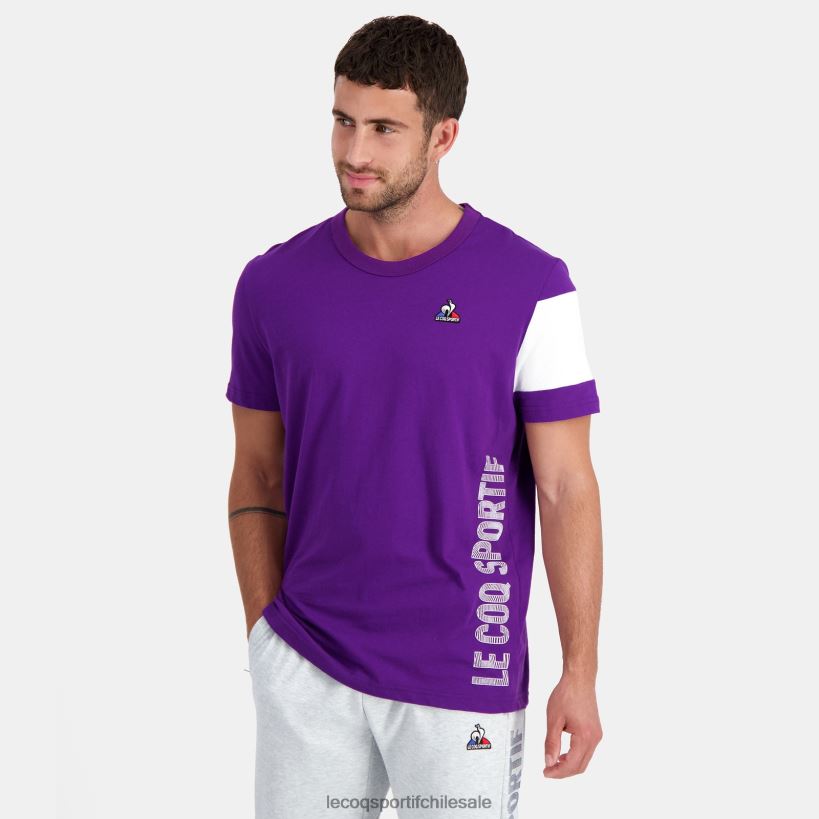 hombres camiseta morada T24B2444 Le Coq Sportif ropa