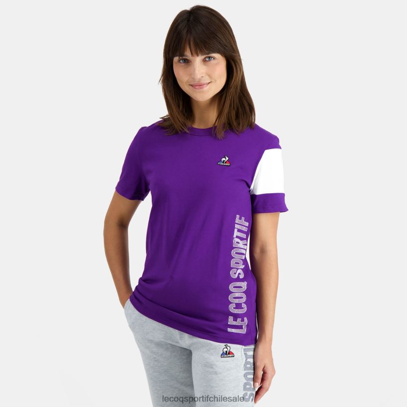 hombres camiseta morada T24B2444 Le Coq Sportif ropa
