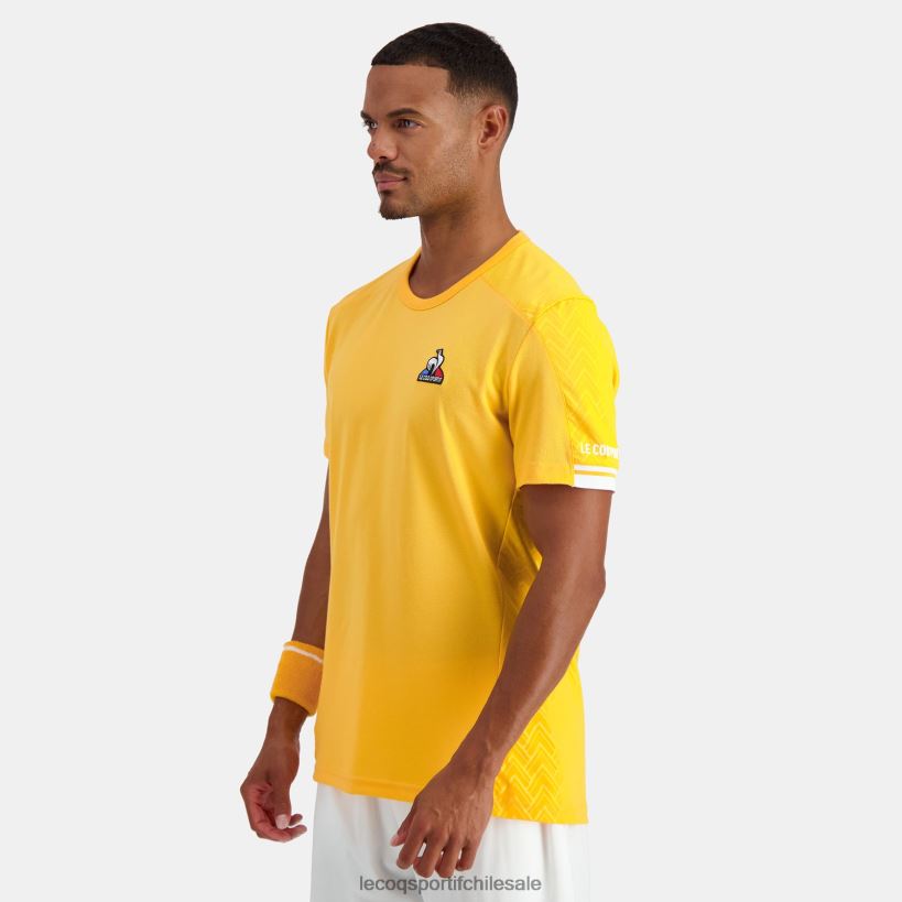 hombres camiseta naranja T24B2478 Le Coq Sportif ropa