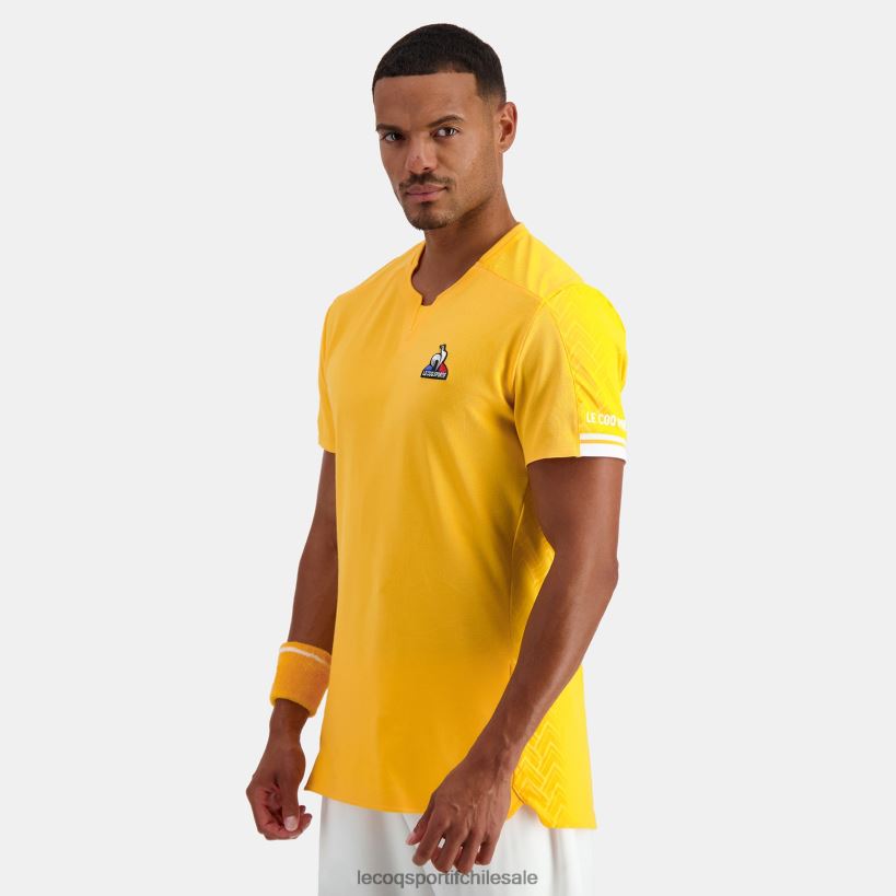 hombres camiseta naranja T24B2483 Le Coq Sportif ropa