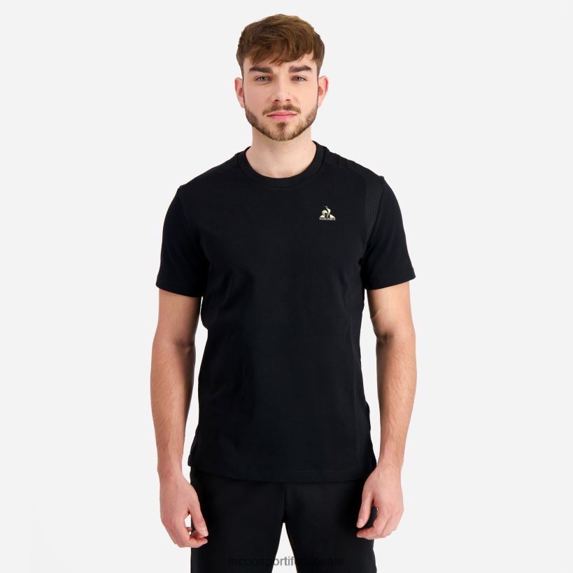 hombres camiseta negra T24B2185 Le Coq Sportif ropa