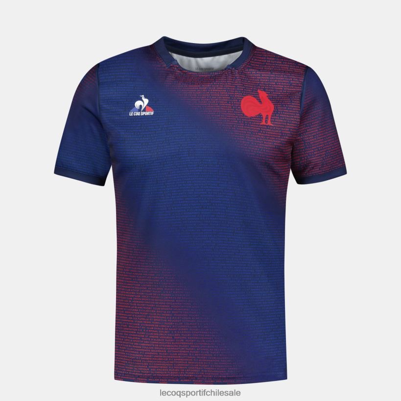 hombres camiseta prepartido - xv de france azul T24B2173 Le Coq Sportif ropa