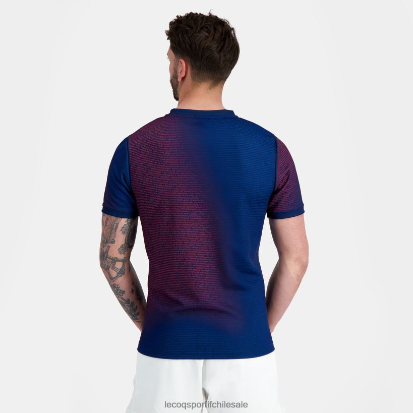 hombres camiseta prepartido - xv de france azul T24B2173 Le Coq Sportif ropa