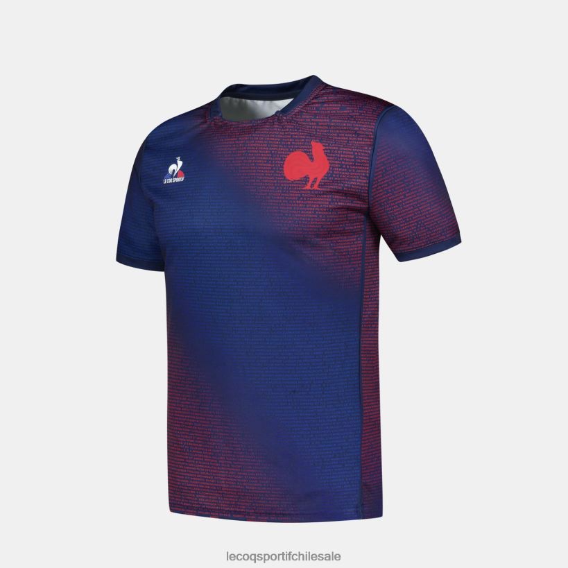 hombres camiseta prepartido - xv de france azul T24B2173 Le Coq Sportif ropa