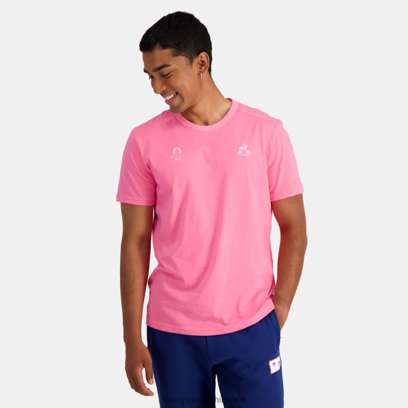hombres camiseta rosa T24B2204 Le Coq Sportif ropa