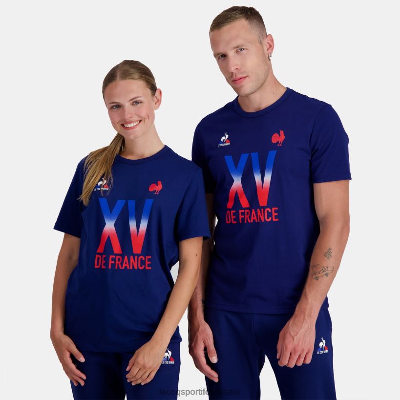 hombres camiseta - xv de france azul T24B2141 Le Coq Sportif ropa