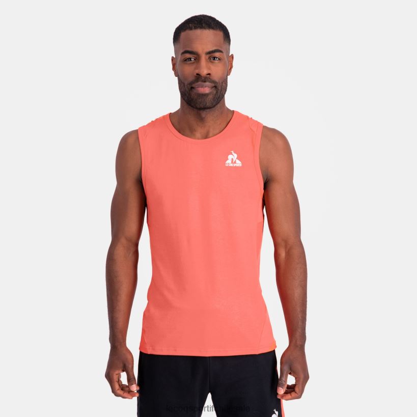 hombres chaleco naranja T24B2175 Le Coq Sportif ropa