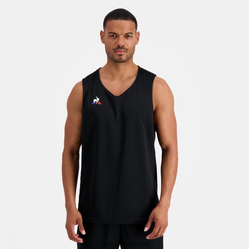 hombres chaleco negro T24B2198 Le Coq Sportif ropa