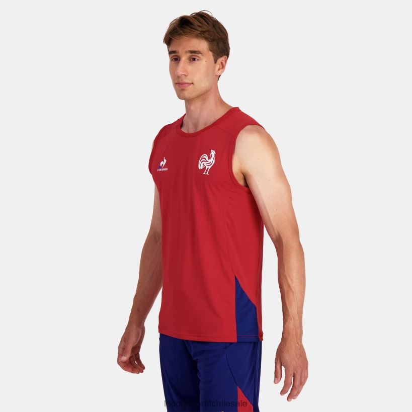 hombres chaleco rojo T24B2214 Le Coq Sportif ropa