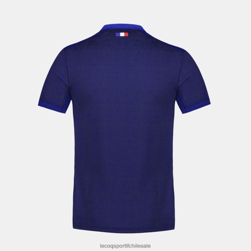 hombres réplica camiseta xv de france - copa del mundo de rugby 2023 azul T24B2692 Le Coq Sportif ropa