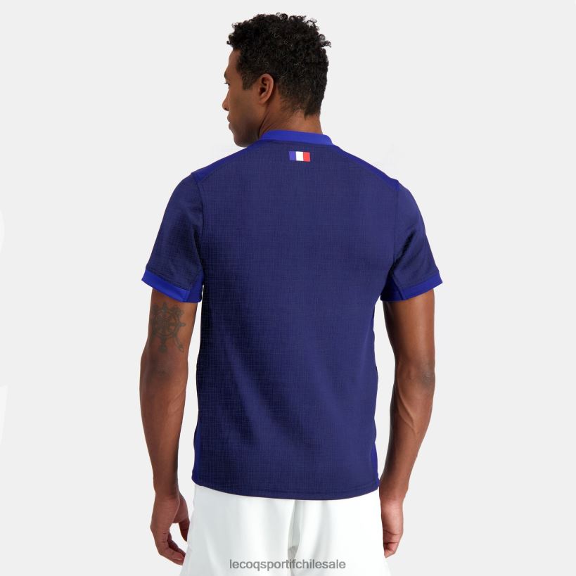 hombres réplica camiseta xv de france - copa del mundo de rugby 2023 azul T24B2692 Le Coq Sportif ropa