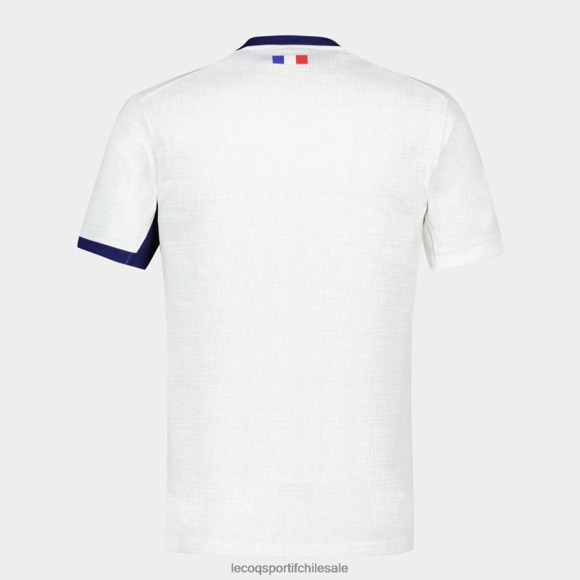 hombres réplica camiseta xv de france - copa del mundo de rugby 2023 blanco T24B2693 Le Coq Sportif ropa