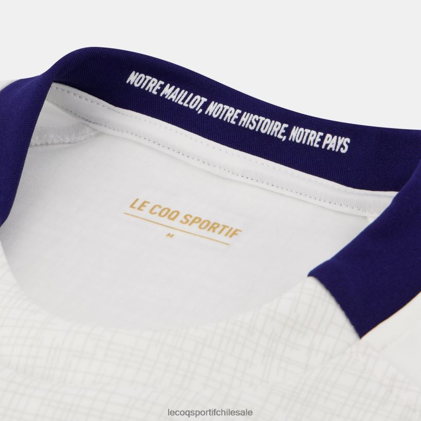 hombres réplica camiseta xv de france - copa del mundo de rugby 2023 blanco T24B2693 Le Coq Sportif ropa