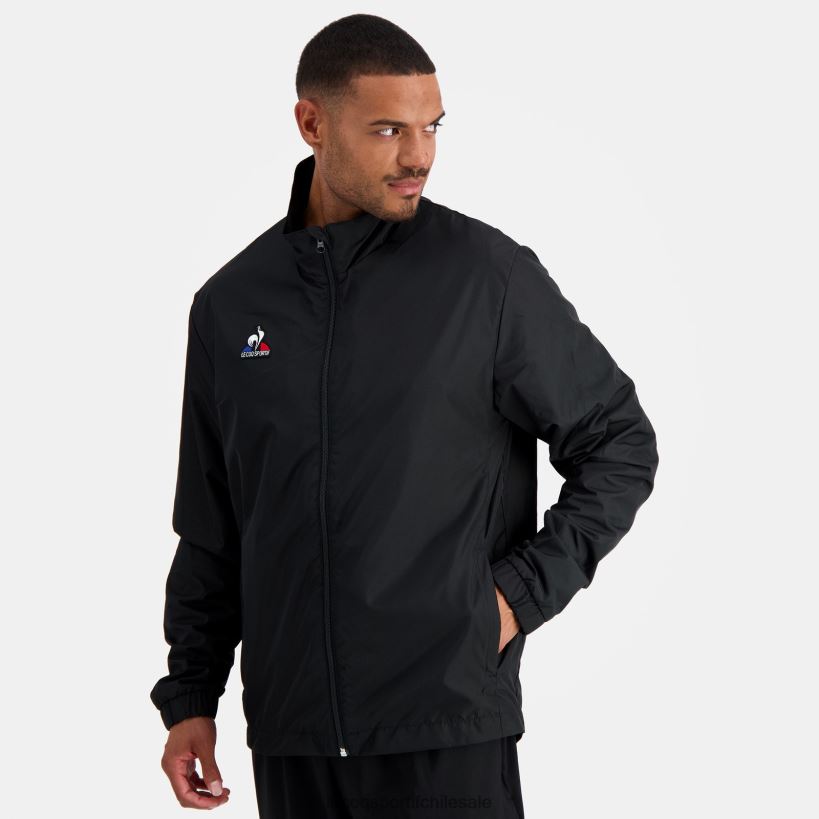 hombres chaqueta negra T24B2120 Le Coq Sportif ropa