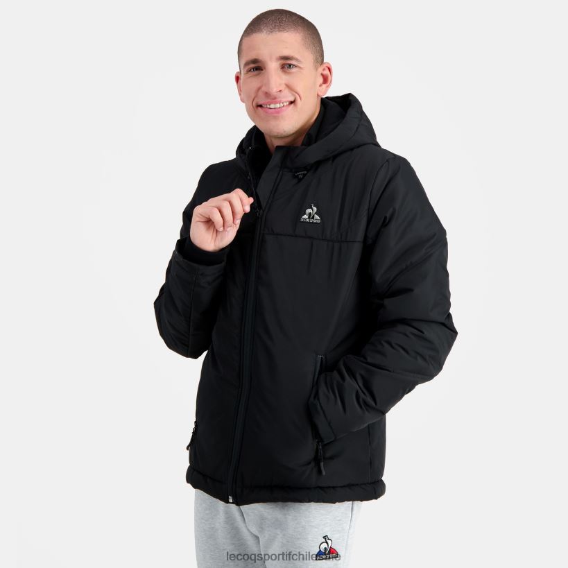 hombres chaqueta negra T24B2480 Le Coq Sportif ropa