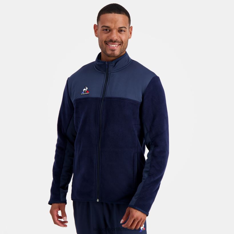 hombres chaqueta polar azul T24B2122 Le Coq Sportif ropa