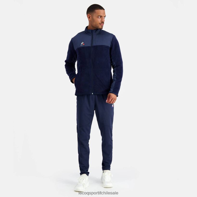 hombres chaqueta polar azul T24B2122 Le Coq Sportif ropa
