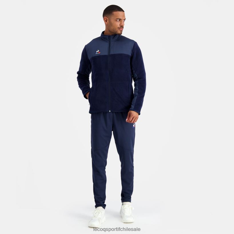 hombres chaqueta polar azul T24B2122 Le Coq Sportif ropa