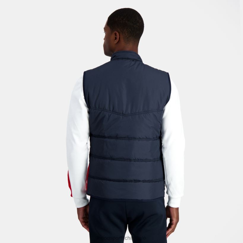 hombres chaqueta sin mangas unisex azul T24B2118 Le Coq Sportif ropa