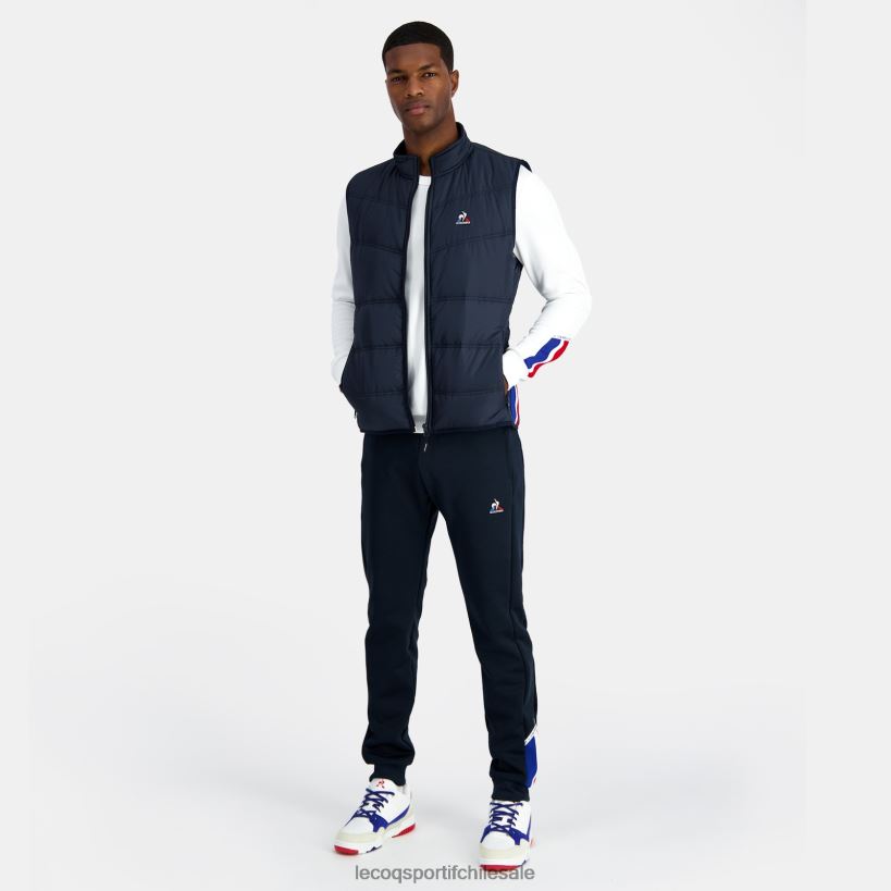 hombres chaqueta sin mangas unisex azul T24B2118 Le Coq Sportif ropa
