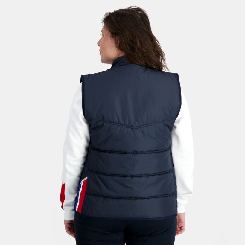 hombres chaqueta sin mangas unisex azul T24B2118 Le Coq Sportif ropa