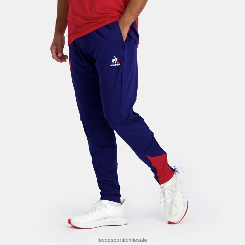 hombres pantalones de moda azul T24B296 Le Coq Sportif ropa