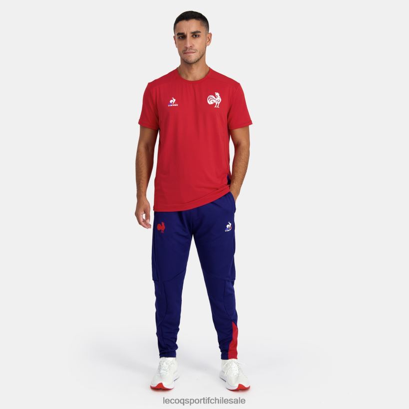 hombres pantalones de moda azul T24B296 Le Coq Sportif ropa