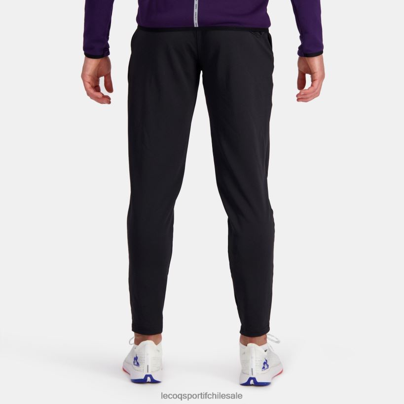 hombres pantalones de moda negro T24B282 Le Coq Sportif ropa